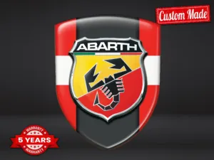 Fiat Abarth Banner Parabrisas Auto Alta Calidad Moderna Personalizable